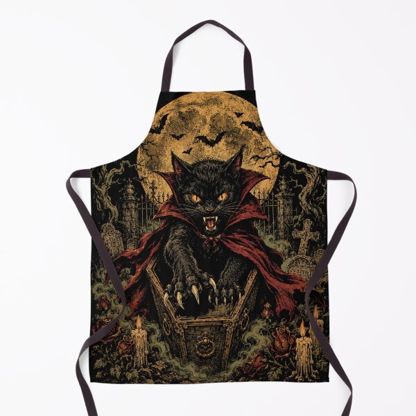 Item preview, Vampire Cat Under Full Moon – Spooky Halloween designed and sold by will freed18.