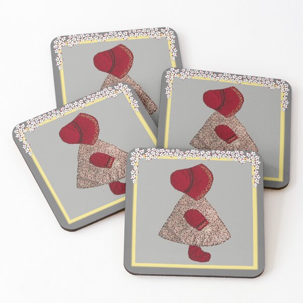 Item preview, Dutch Girl Quilt Block in Red designed and sold by KathyLav.