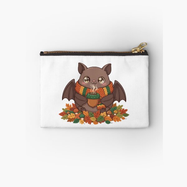 Item preview, Kawaii Autumn Bat Acorn Mug Cozy Fall Leaves Mushroom Goblincore designed and sold by Neurospicy Trolls.