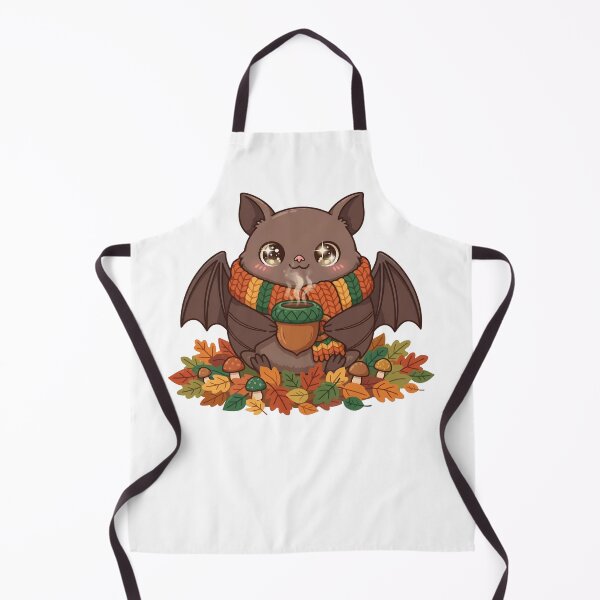Item preview, Kawaii Autumn Bat Acorn Mug Cozy Fall Leaves Mushroom Goblincore designed and sold by Neurospicy Trolls.