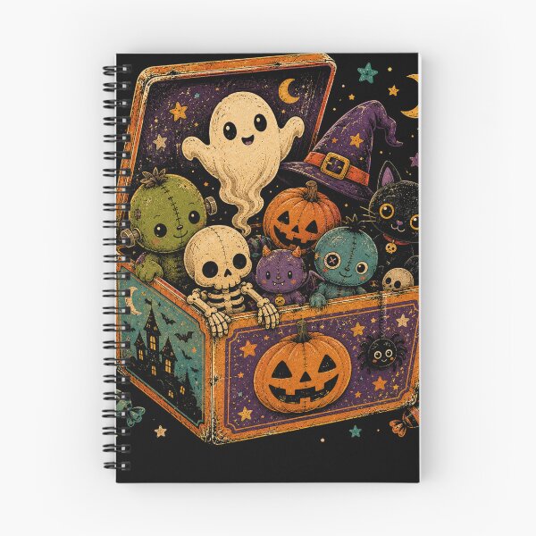 Item preview, Cute Halloween Ghost Pumpkin Black Cat Spooky Friends designed and sold by will freed18.