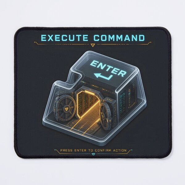 Item preview, Enter The Vault Resin Keycap Mechanical Keyboard designed and sold by ThirdShiftLab.