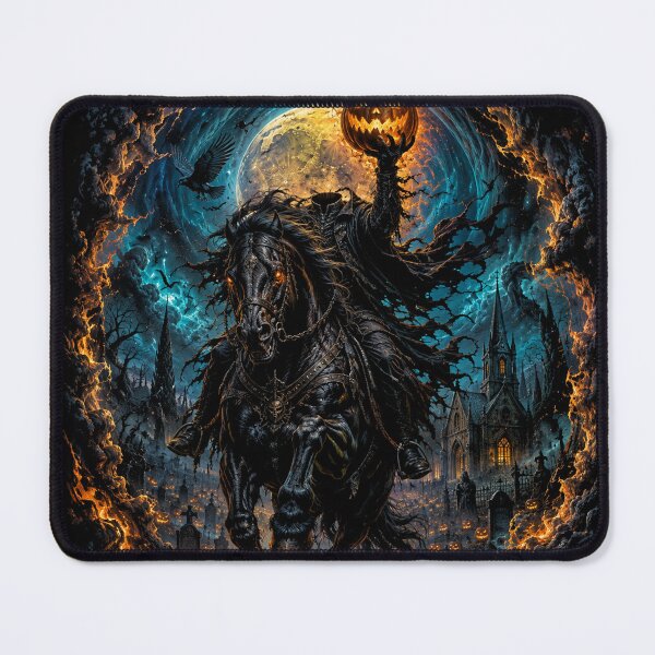 Item preview, Headless Halloween Rider – Pumpkin Horseman Gothic Horror designed and sold by will freed18.
