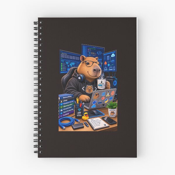 Item preview, Capybara IT Programmer Funny Tech designed and sold by Zilds23.