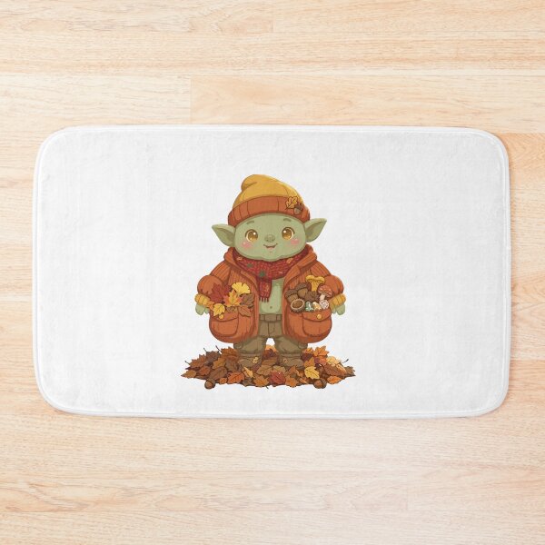 Item preview, Cute Autumn Goblin Goblincore Fall Leaves Mushroom Cozy Goblincore designed and sold by Neurospicy Trolls.