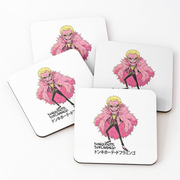 Item preview, Donquixote Doflamingo One Piece Anime Villain Pink Coat Illustration designed and sold by FreakToons.