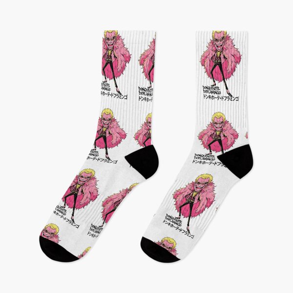 Item preview, Donquixote Doflamingo One Piece Anime Villain Pink Coat Illustration designed and sold by FreakToons.