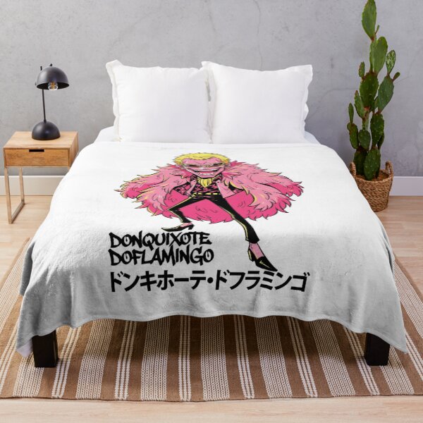 Item preview, Donquixote Doflamingo One Piece Anime Villain Pink Coat Illustration designed and sold by FreakToons.