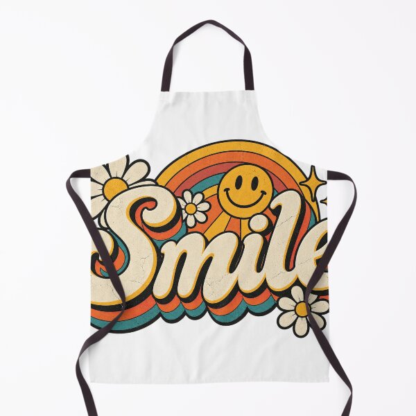 Item preview, Smile Retro 70s Daisy Rainbow Smiley Positive Vibes Graphic Tee designed and sold by TM DESIGNS AND MORE.
