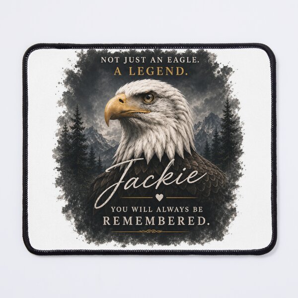 Item preview, Not Just an Eagle A Legend Jackie and Shadow Bald Eagle Tribute Memorial designed and sold by ciaro-media.