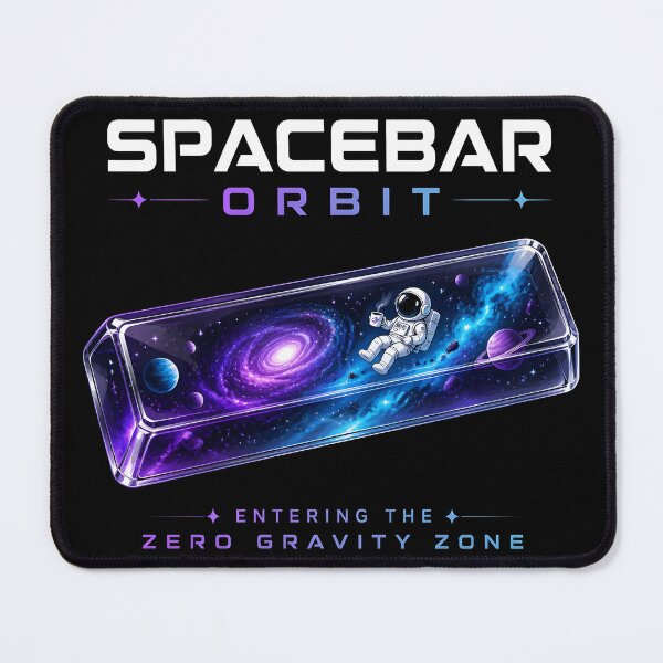 Item preview, Spacebar Orbit Cosmic Resin Keycap Mechanical Keyboard designed and sold by ThirdShiftLab.