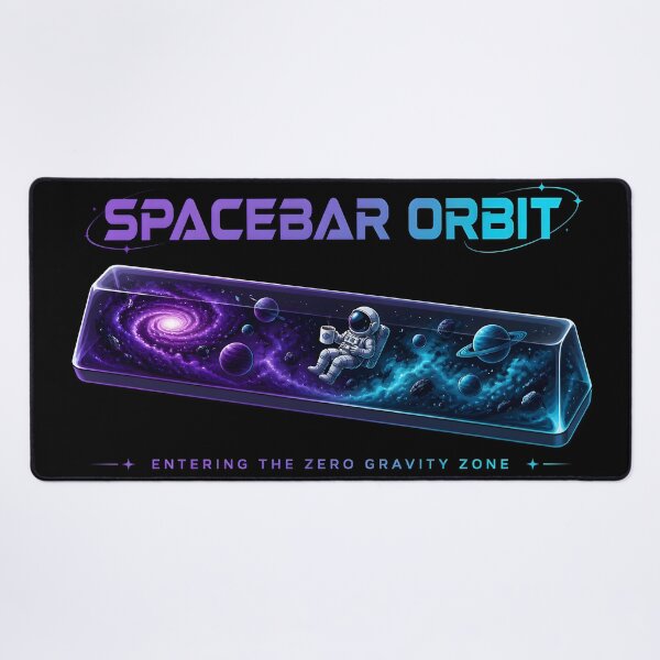 Item preview, Spacebar Orbit Cosmic Resin Keycap Mechanical Keyboard designed and sold by ThirdShiftLab.