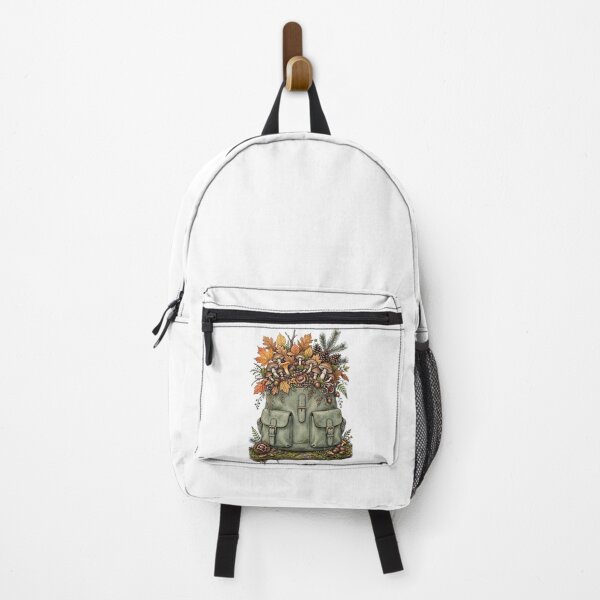 Item preview, Autumn Treasures Mushroom Backpack Forest Treasures Cottagecore Fall Goblincore designed and sold by Neurospicy Trolls.