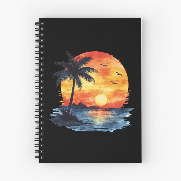 Item preview, Tropical Sunset with Palm Tree designed and sold by virdeiz.