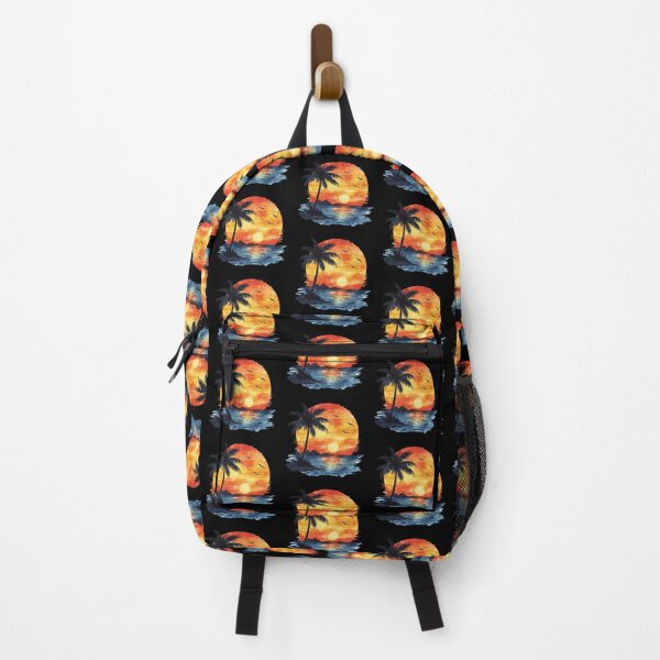 Item preview, Tropical Sunset with Palm Tree designed and sold by virdeiz.