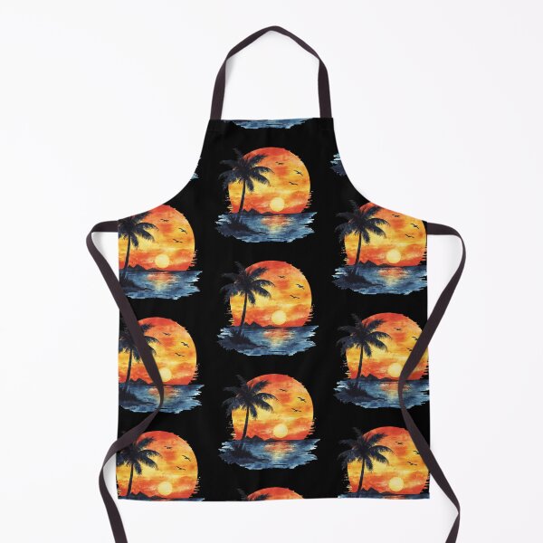 Item preview, Tropical Sunset with Palm Tree designed and sold by virdeiz.