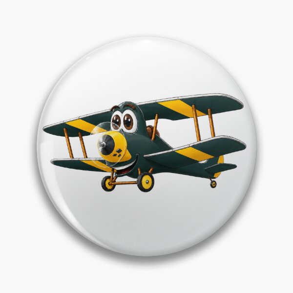 Item preview, Dark Green Gold Biplane Cartoon designed and sold by Scott Hayes.