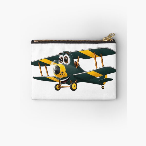 Item preview, Dark Green Gold Biplane Cartoon designed and sold by Scott Hayes.