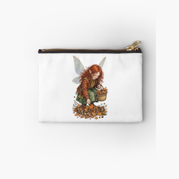 Item preview, Autumn Fairy Gathering Fall Leaves Cottagecore Fairy Goblincore designed and sold by Neurospicy Trolls.