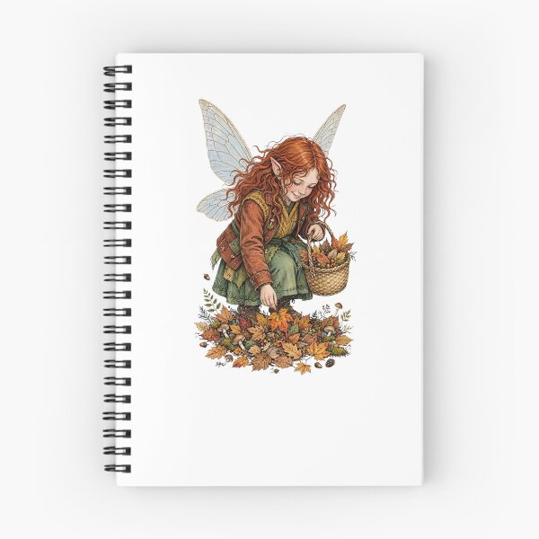 Item preview, Autumn Fairy Gathering Fall Leaves Cottagecore Fairy Goblincore designed and sold by Neurospicy Trolls.