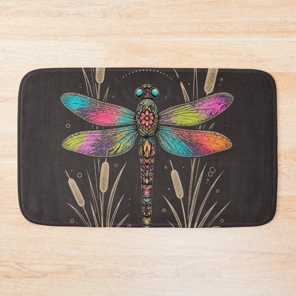 Item preview, Rainbow Dragonfly Botanical Design designed and sold by Reverie & Roses.