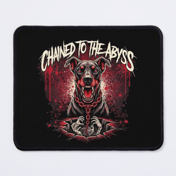 Item preview, Chained To The Abyss Doberman Skeletal Hands Graphic designed and sold by Enea Kelo.
