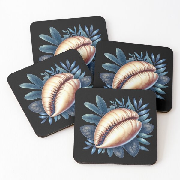Item preview, Seashell and Blue Leaves designed and sold by virdeiz.
