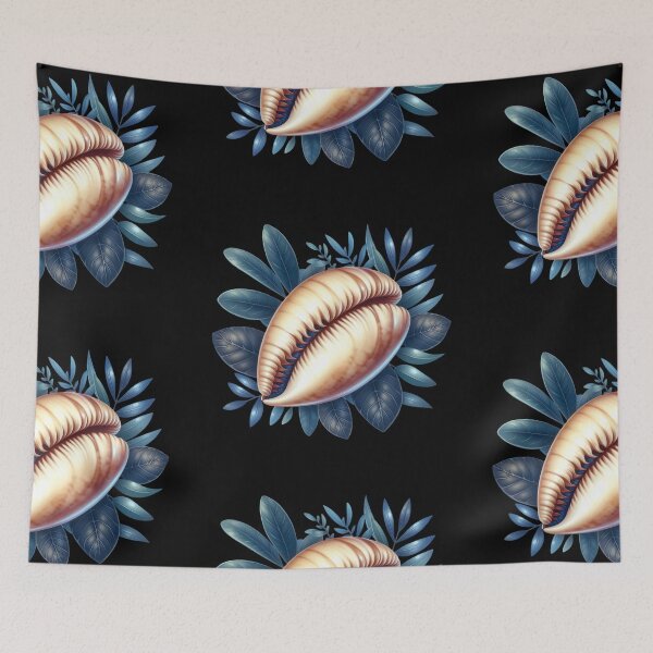 Item preview, Seashell and Blue Leaves designed and sold by virdeiz.