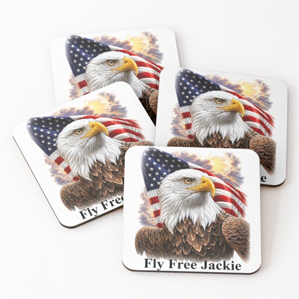 Item preview, Eagle Legend Jackie and Shadow Bald Eagle Tribute Memorial designed and sold by ciaro-media.