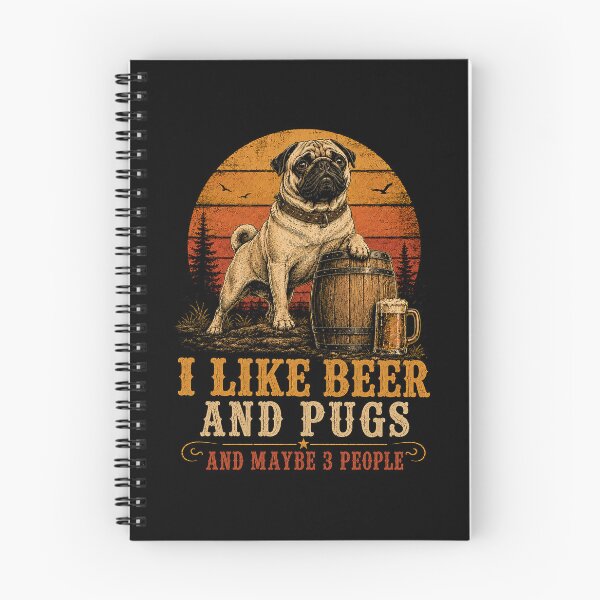 Item preview, I Like Beer and Pug and Maybe 3 People designed and sold by will freed18.
