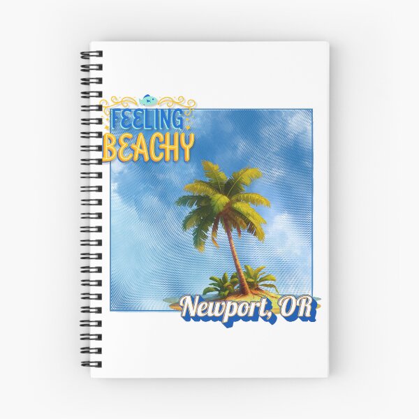 Item preview, Feeling Beachy Newport OR Retro Halftone Palm Tree Souvenir designed and sold by DonnaRaine.