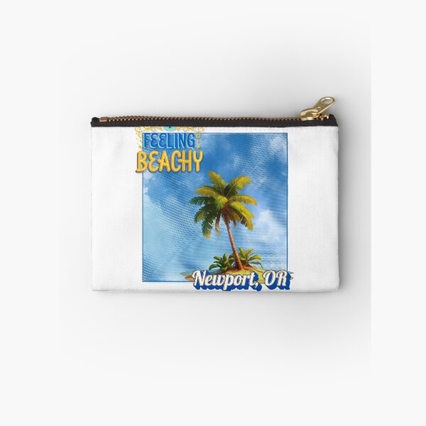 Item preview, Feeling Beachy Newport OR Retro Halftone Palm Tree Souvenir designed and sold by DonnaRaine.