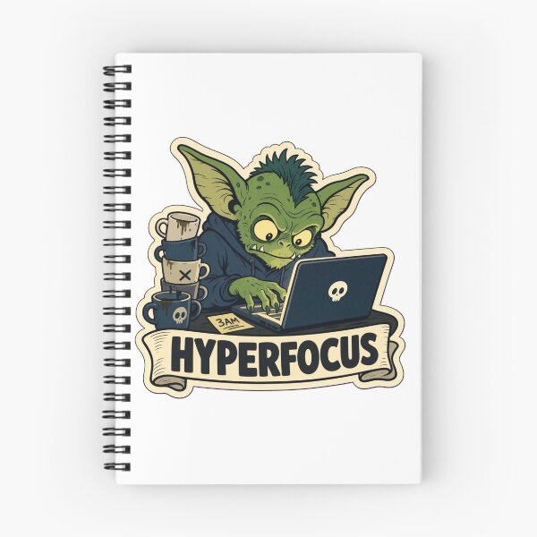Item preview, Hyperfocus Gremlin | Cute ADHD Creature Neurodivergent Doodle designed and sold by StickyGuys.