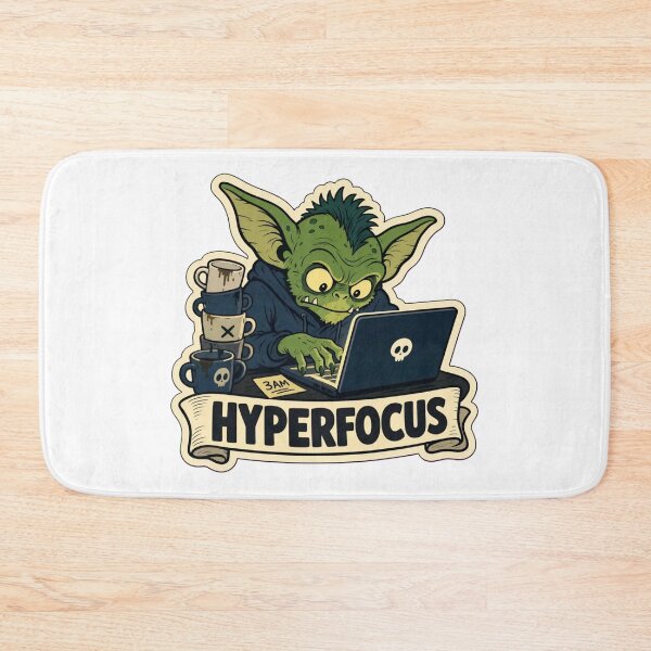Item preview, Hyperfocus Gremlin | Cute ADHD Creature Neurodivergent Doodle designed and sold by StickyGuys.