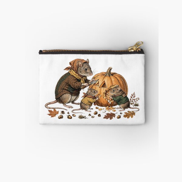 Item preview, Cozy Mice Family Carving Pumpkin Halloween Autumn Mice designed and sold by Neurospicy Trolls.