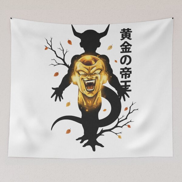 Item preview, Golden Frieza Dragon Ball Anime Glowing Silhouette Illustration designed and sold by FreakToons.