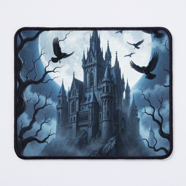 Item preview, Haunted Moon Castle | Gothic Night Fantasy designed and sold by JanjjaSoulInk.