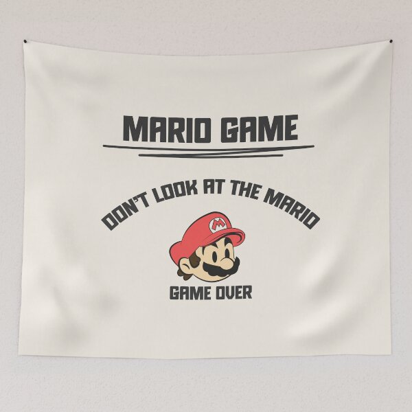 Item preview, Don’t Look at the Mario Nostalgic Game Illustration designed and sold by beboplab.