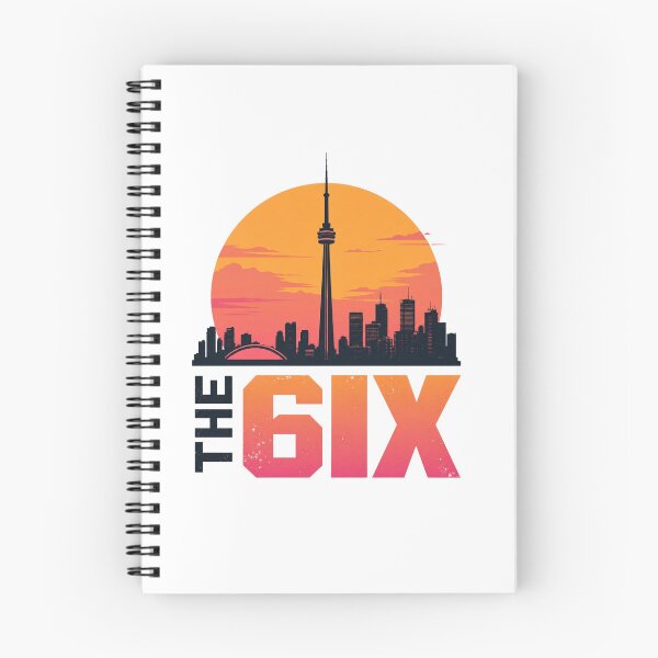 Item preview, Toronto Skyline The 6ix – Modern Minimalist CN Tower Vector – Waterfront Sunset Art designed and sold by bobscraze.