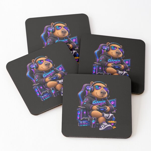 Item preview, Funny Capybara Gamer Gaming designed and sold by Zilds23.