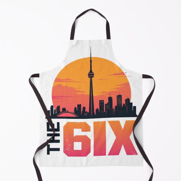 Item preview, Toronto Skyline The 6ix – Modern Minimalist CN Tower Vector – Waterfront Sunset Art designed and sold by bobscraze.