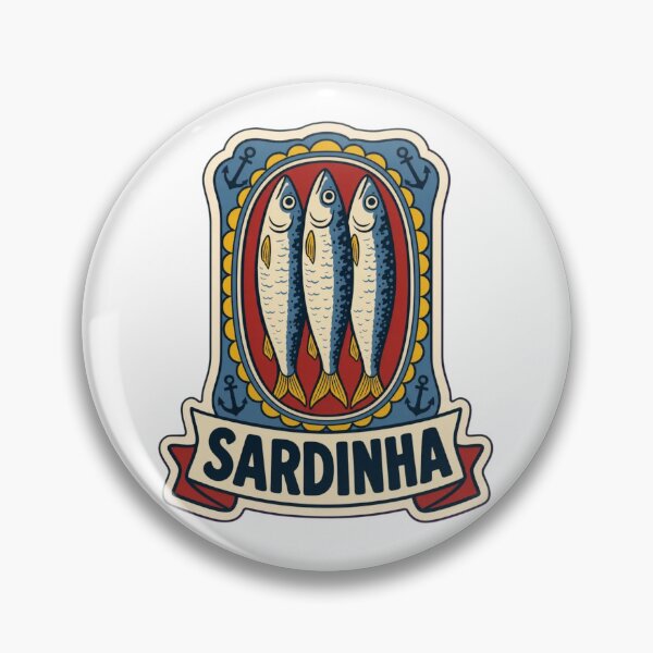 Item preview, Sardinha Lisboa | Retro Portuguese Sardine Tin Vintage Art designed and sold by StickyGuys.