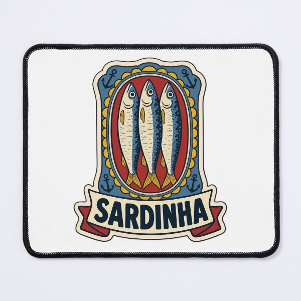 Item preview, Sardinha Lisboa | Retro Portuguese Sardine Tin Vintage Art designed and sold by StickyGuys.