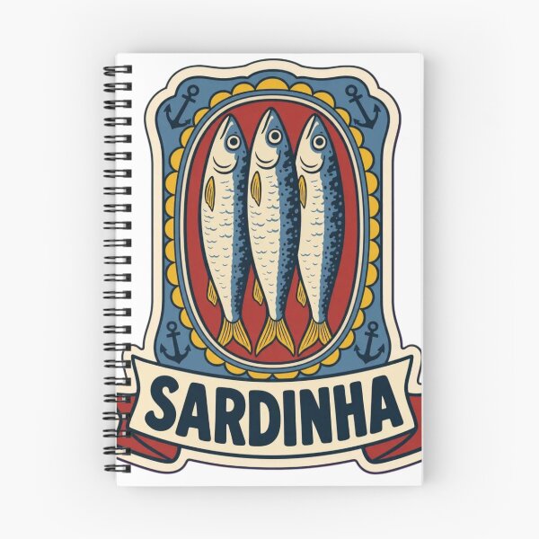 Item preview, Sardinha Lisboa | Retro Portuguese Sardine Tin Vintage Art designed and sold by StickyGuys.