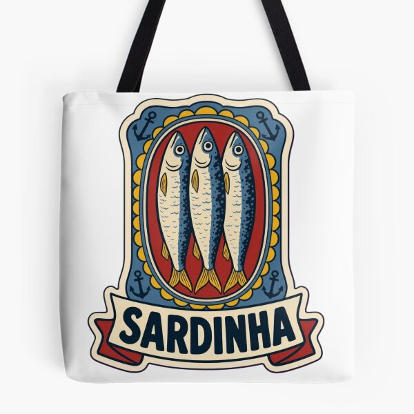 Item preview, Sardinha Lisboa | Retro Portuguese Sardine Tin Vintage Art designed and sold by StickyGuys.