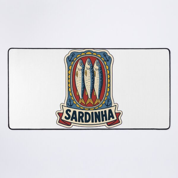 Item preview, Sardinha Lisboa | Retro Portuguese Sardine Tin Vintage Art designed and sold by StickyGuys.
