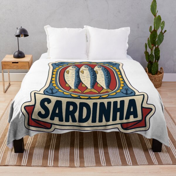 Item preview, Sardinha Lisboa | Retro Portuguese Sardine Tin Vintage Art designed and sold by StickyGuys.