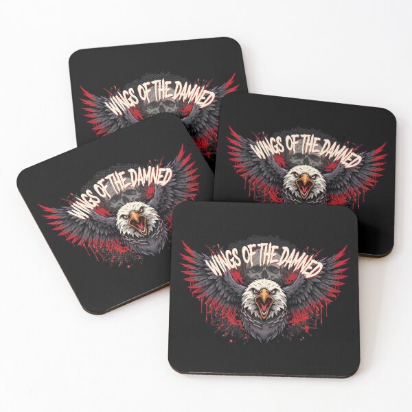 Item preview, Wings Of The Damned Eagle Skull Chain Deathcore Graphic designed and sold by Enea Kelo.