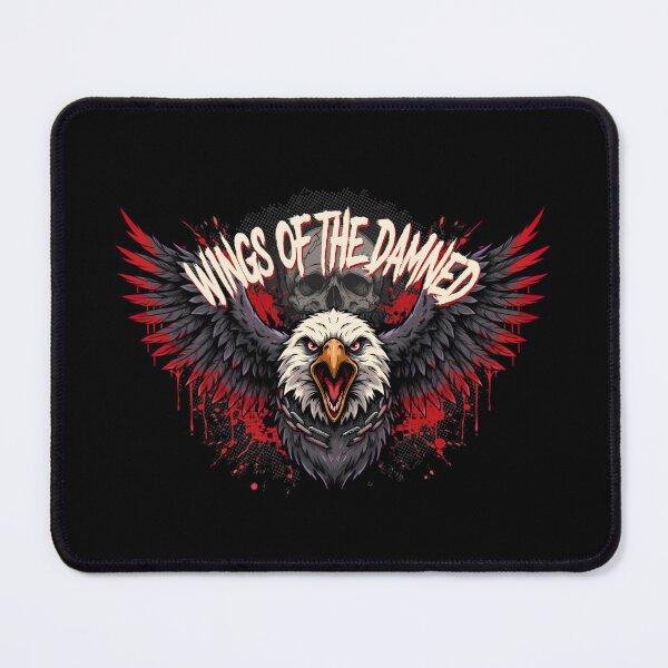 Item preview, Wings Of The Damned Eagle Skull Chain Deathcore Graphic designed and sold by Enea Kelo.