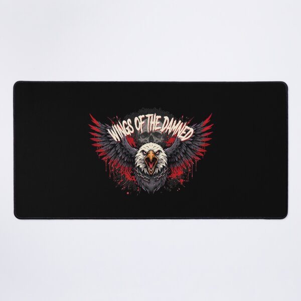 Item preview, Wings Of The Damned Eagle Skull Chain Deathcore Graphic designed and sold by Enea Kelo.